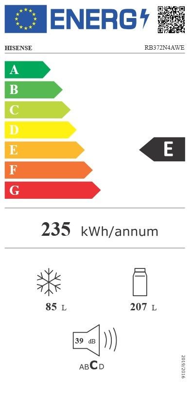 Šaldytuvas Hisense RB372N4AWE
