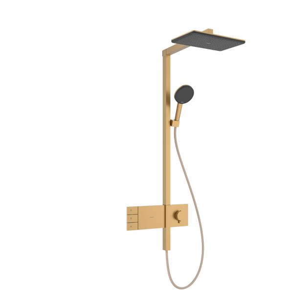 Dušo sistema HANSGROHE Raindance Alive Q su termostatu, šlifuotos bronzos, 24590140 Dušo sistema HANSGROHE Raindance Alive Q su termostatu, šlifuotos bronzos, 24590140