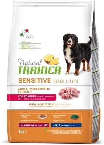 NT ADULT DOG SENSITIVE NO GLUTEN M/M RABBIT (triušiena) 3kg, 963512