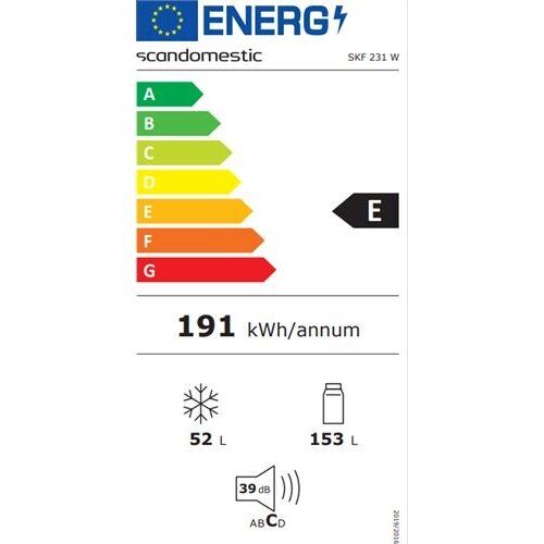 Šaldytuvas Scandomestic SKF 231 W