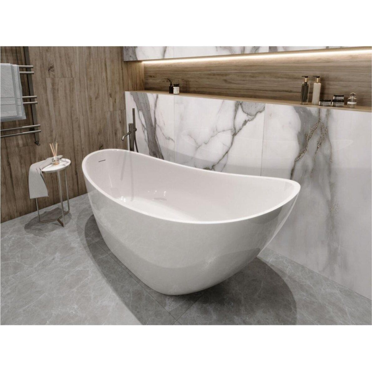 Lieto akmens vonia Bathesa Mira 174x72 cm