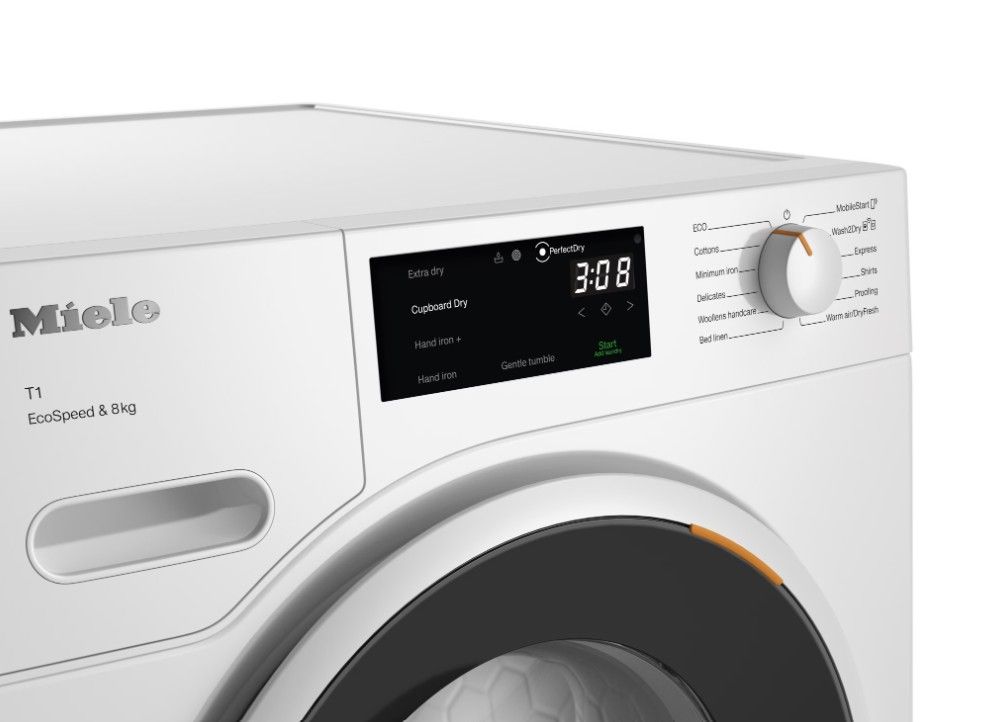 Džiovyklė Miele TWC640WP, EcoSpeed, 8 kg Džiovyklė Miele TWC640WP, EcoSpeed, 8 kg