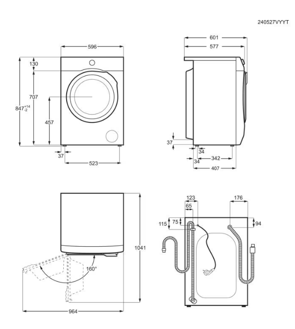 Skalbyklė ELECTROLUX EW7F3494FQE