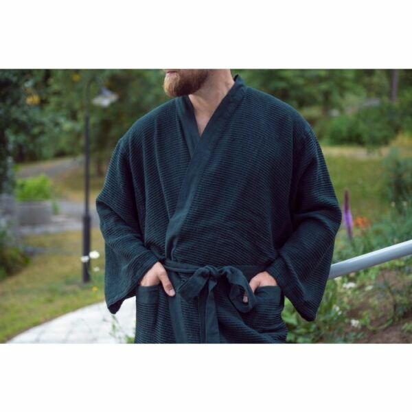 Pirties chalatas Rento Kenno, tamsiai žalias, L/XL