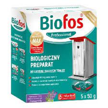 Bio piemonė sausiems ir lauko tualetams Biofos 5x50 gr