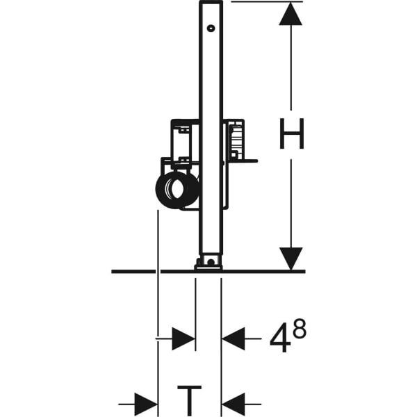 Dušo latakas Geberit Duofix ShowerDrain H50, 111591001