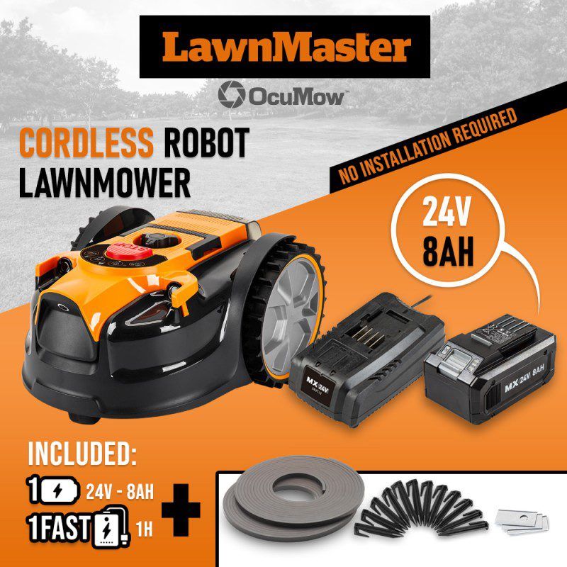 Vejos pjovimo robotas Lawnmaster 24 V, 8 Ah, 400m2 Vejos pjovimo robotas Lawnmaster 24 V, 8 Ah, 400m2