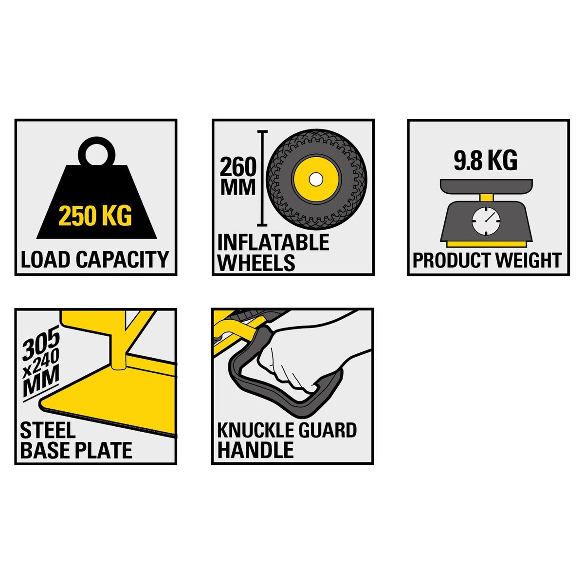 Krovinių vežimėlis Stanley HT524, 250 kg Krovinių vežimėlis Stanley HT524, 250 kg