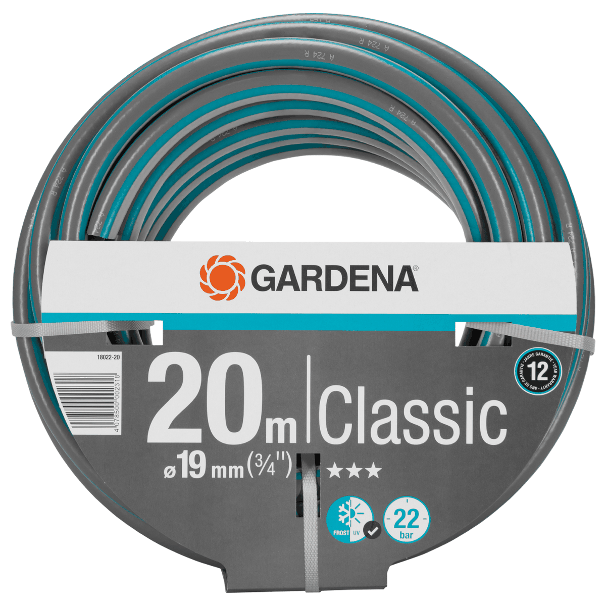 Žarna laistymo Gardena Classic 19mm 20m, 9672475-01
