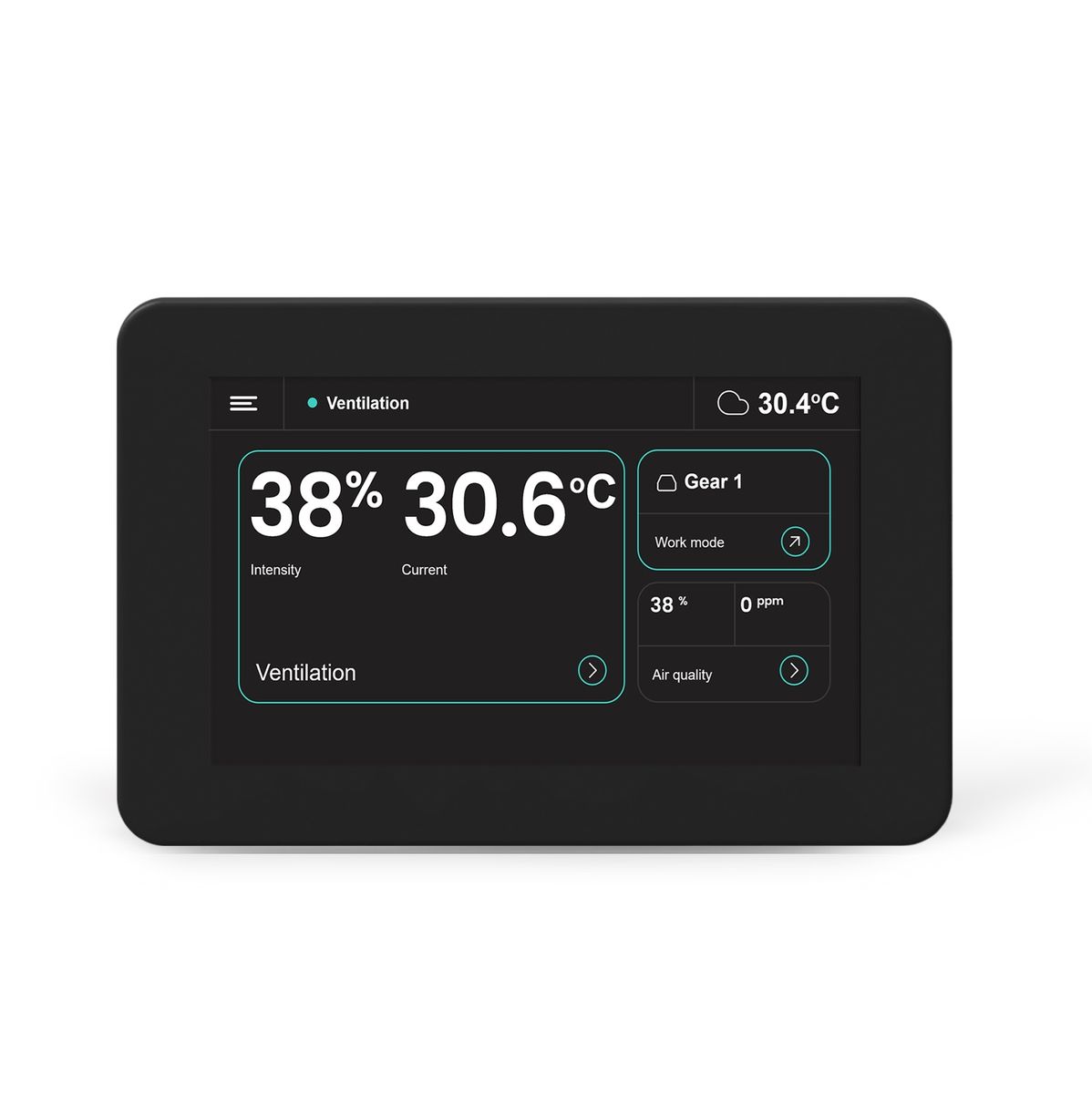 OXYGEN LCD SimpleTouch pultas su WiFi ir Bluetooth juodas