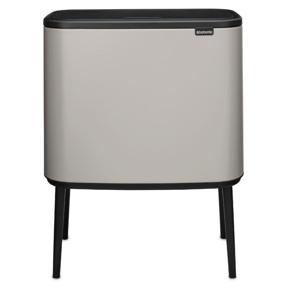 Šiukšlių dėžė Brabantia Bo Touch Bin 11 + 23 L, Soft Grey, 255007
