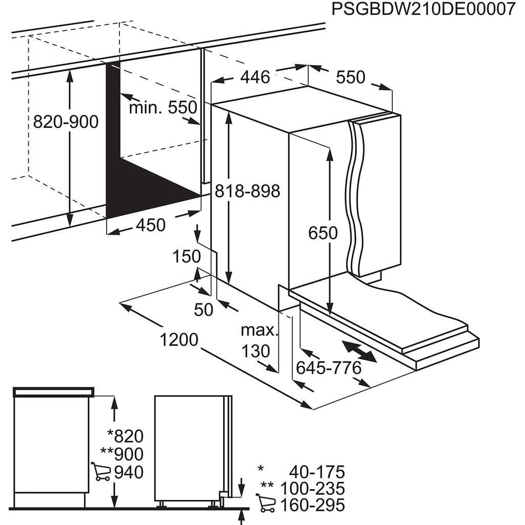 Indaplovė AEG FSE74557P