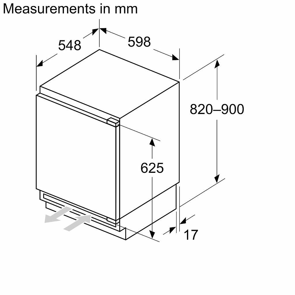 Šaldytuvas BOSCH KUL22ADD0 Šaldytuvas BOSCH KUL22ADD0