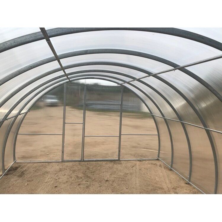 Šiltnamis Liuks Premium (plotis 4m), NANO polikarbonatas 4mm, 10m