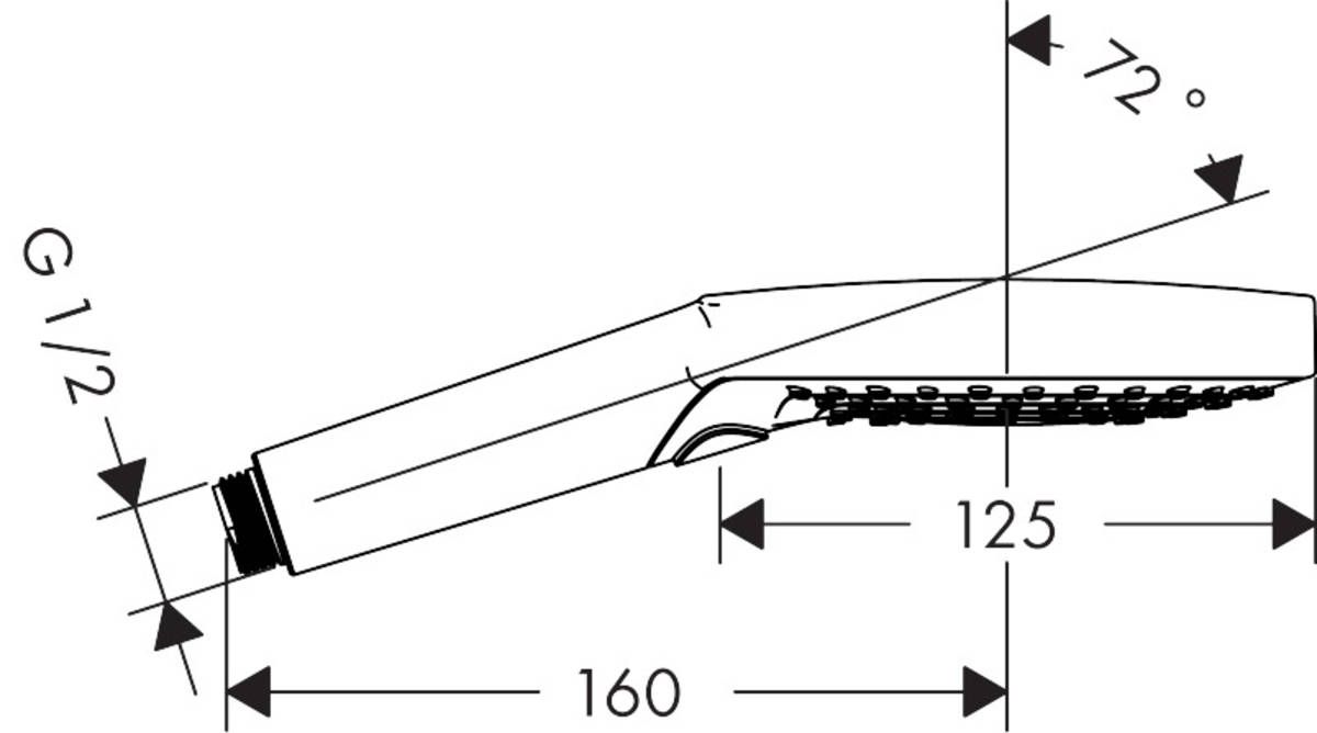 Dušo galvutė AXOR 3jet, bronza, 26050140