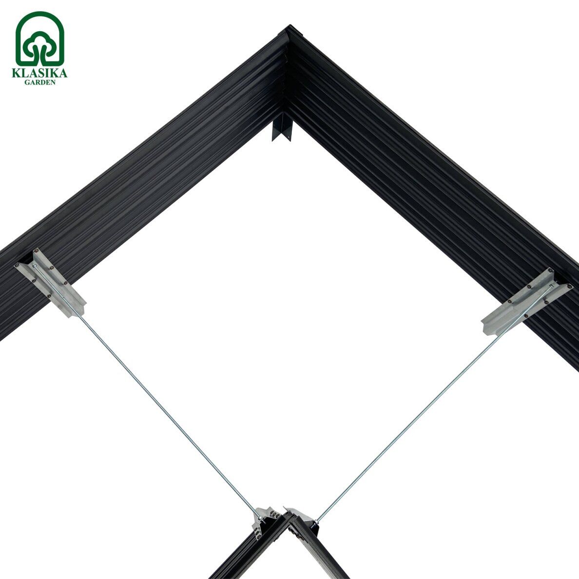 L-formos lysvė KLASIKA woodlook pilka, 150x150x75x75x75 x75 cm, h-30cm , GP1507530KP, 4779037493784