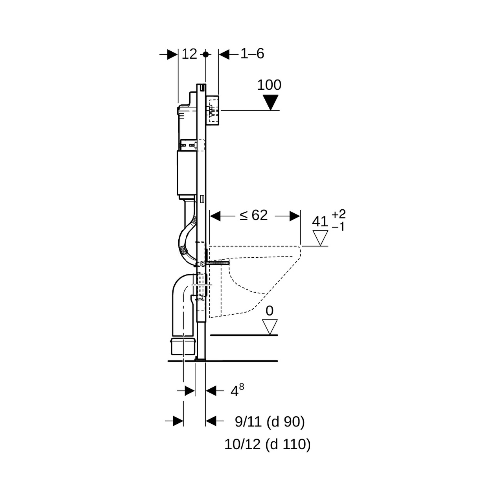 WC komplektas Geberit AquaClean Alba Basic su Duofix Delta 12 cm balta, AQAL12B00111 WC komplektas Geberit AquaClean Alba Basic su Duofix Delta 12 cm balta, AQAL12B00111