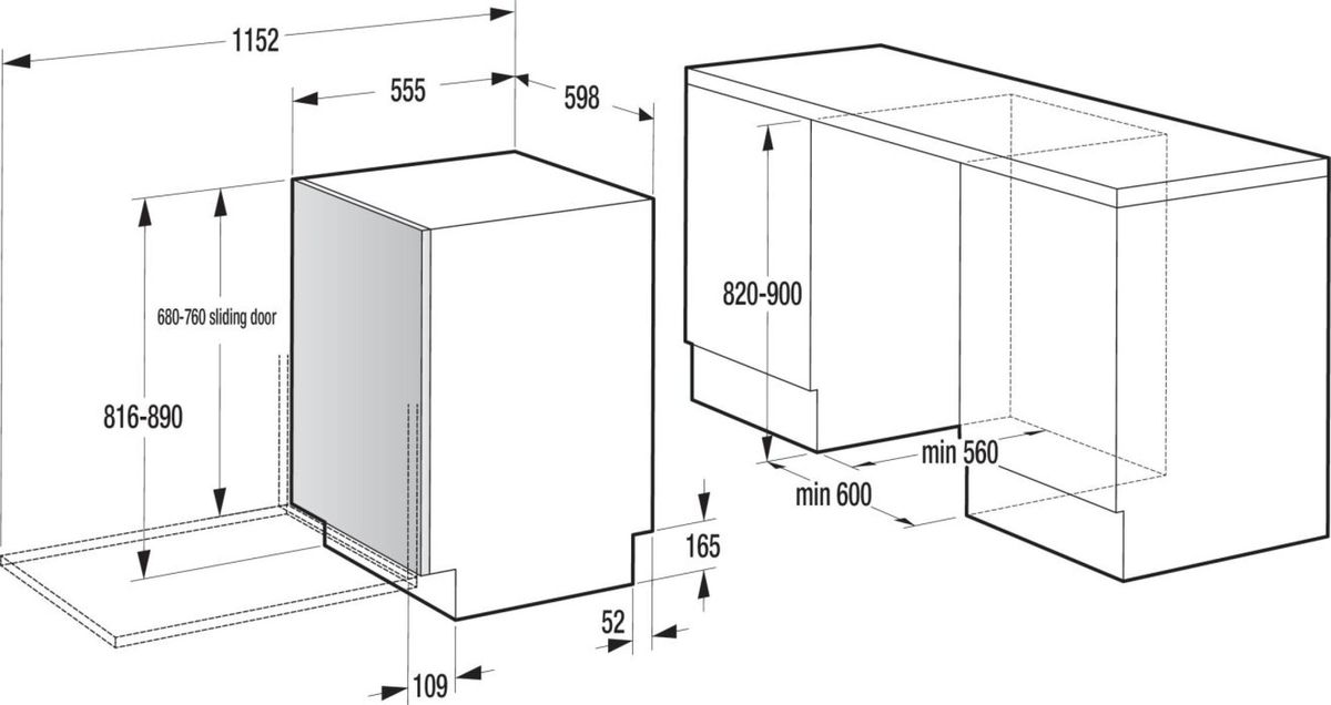 Indaplovė Gorenje GV673B66 Indaplovė Gorenje GV673B66