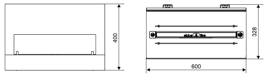 Bio židinys Spartherm Quadra Wall, juoda spalva, 33 m2, 3,3 kW