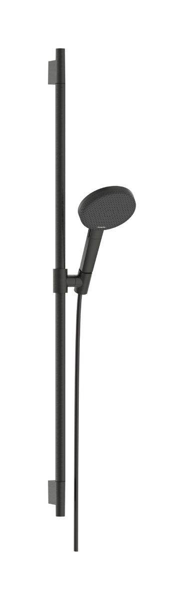 Dušo komplektas Hansgrohe Raindance Alive Select S 125 mm, 3 srovių, EcoSmart, su Unica S Puro 90 cm dušo stovu, šlifuoto juodo chromo spalvos, 24603340 Dušo komplektas Hansgrohe Raindance Alive Select S 125 mm, 3 srovių, EcoSmart, su Unica S Puro 90 cm dušo stovu, šlifuoto juodo chromo spalvos, 24603340