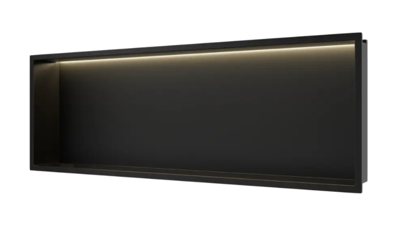 Įleidžiama sieninė lentyna Balneo Wall Box LED juodos sp., 30x90x10 cm, B0101020109-3 Įleidžiama sieninė lentyna Balneo Wall Box LED juodos sp., 30x90x10 cm, B0101020109-3
