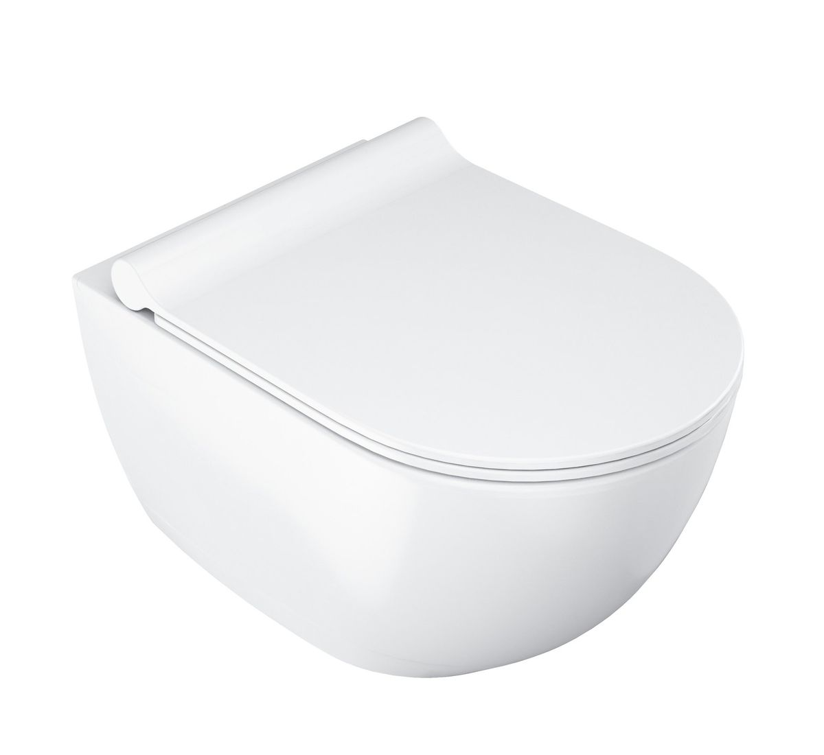 Pakabinamas WC Ravak Uni Chrome RimOff set, baltas, X03081