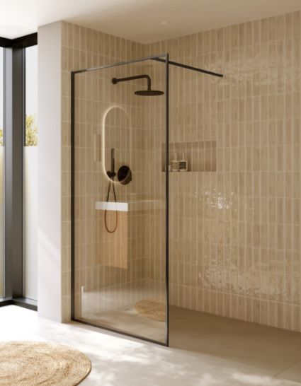 Dušo sienelė Riho Define 400 Gunmetal Mat 90 cm Dušo sienelė Riho Define 400 Gunmetal Mat 90 cm