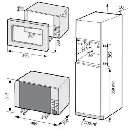 Mikrobangų krosnelė Samsung MS23A7318AK Mikrobangų krosnelė Samsung MS23A7318AK