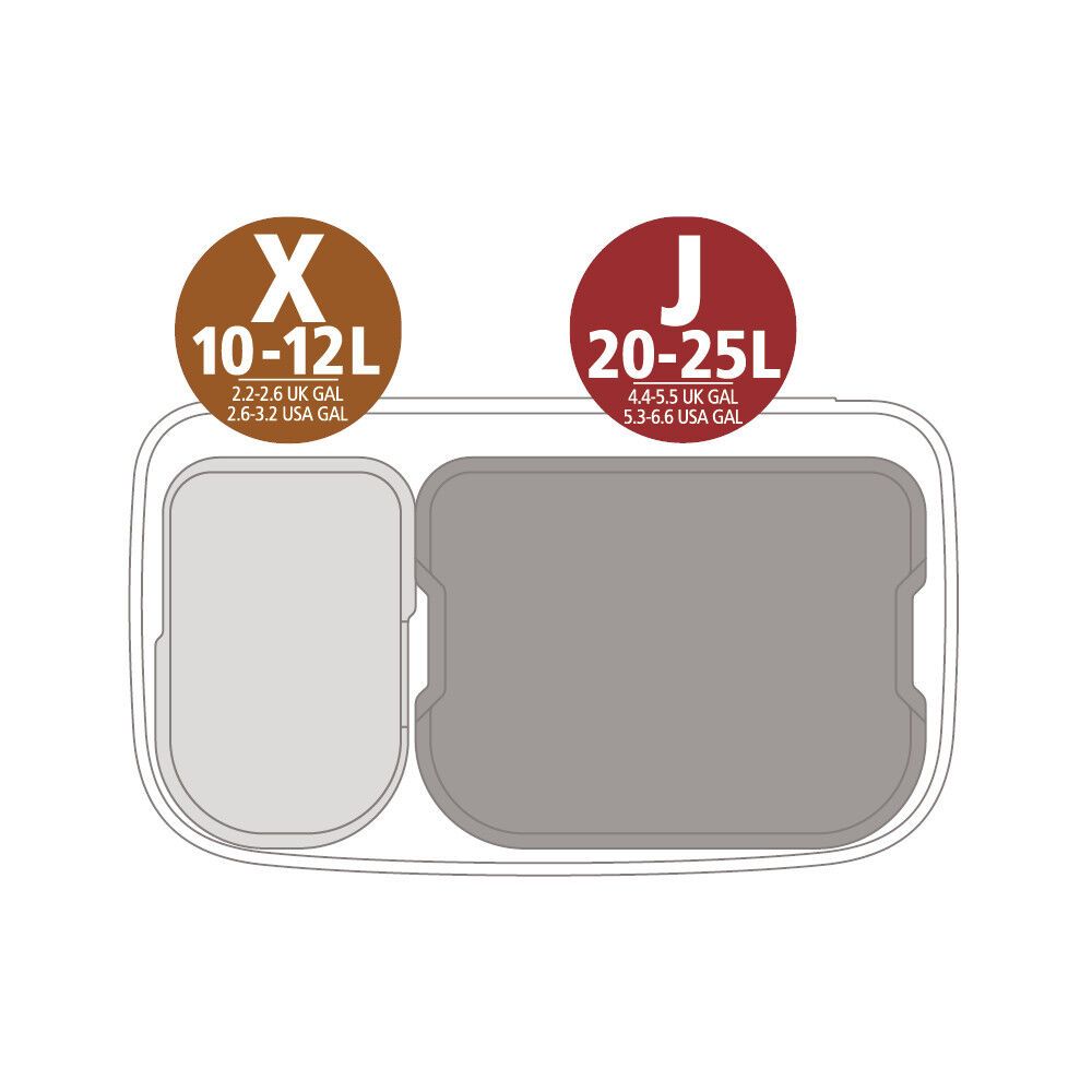 Šiukšlių dėžė Brabantia Bo Touch Bin 11 + 23 L, Soft Grey, 255007