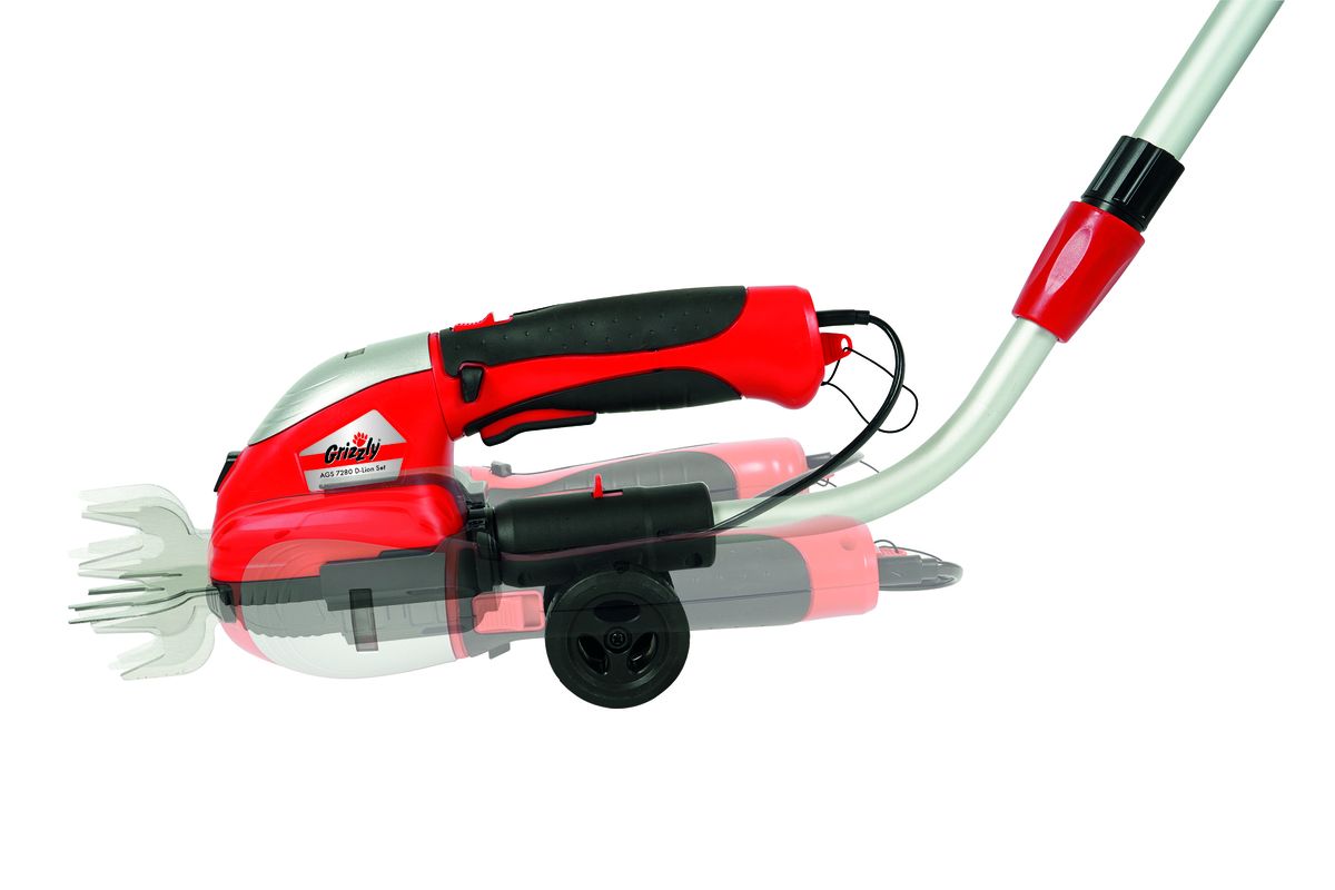 Akumuliatorinės žolės/gyvatvorių žirklės Grizzly AGS 7280 D-Lion Set, 7,2 V