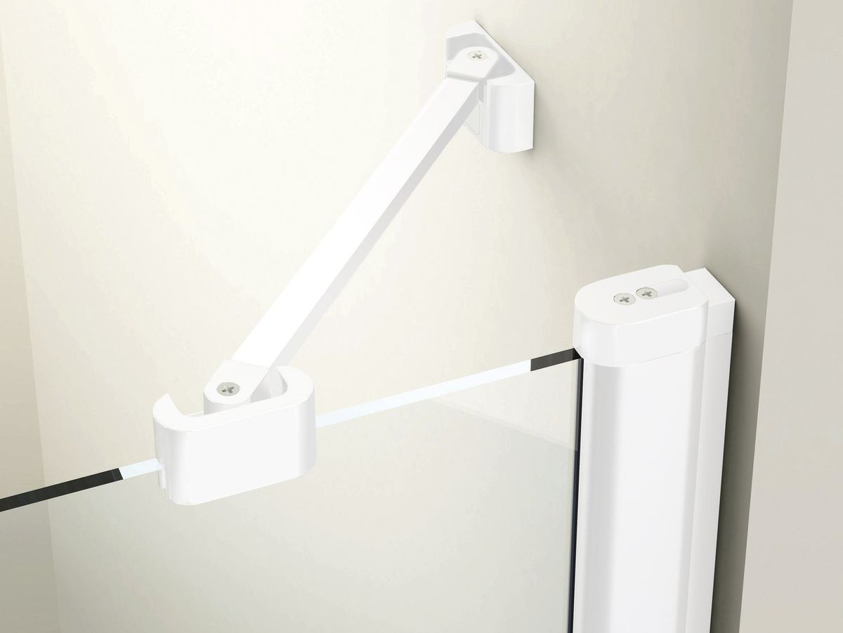 Dušo durys Ravak CSD2 120, balta matinė+stiklas Transparent, 0QVGCE00Z1