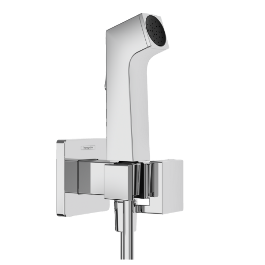 Bidė dušelis Hansgrohe square 1 jet, chromas 29233000