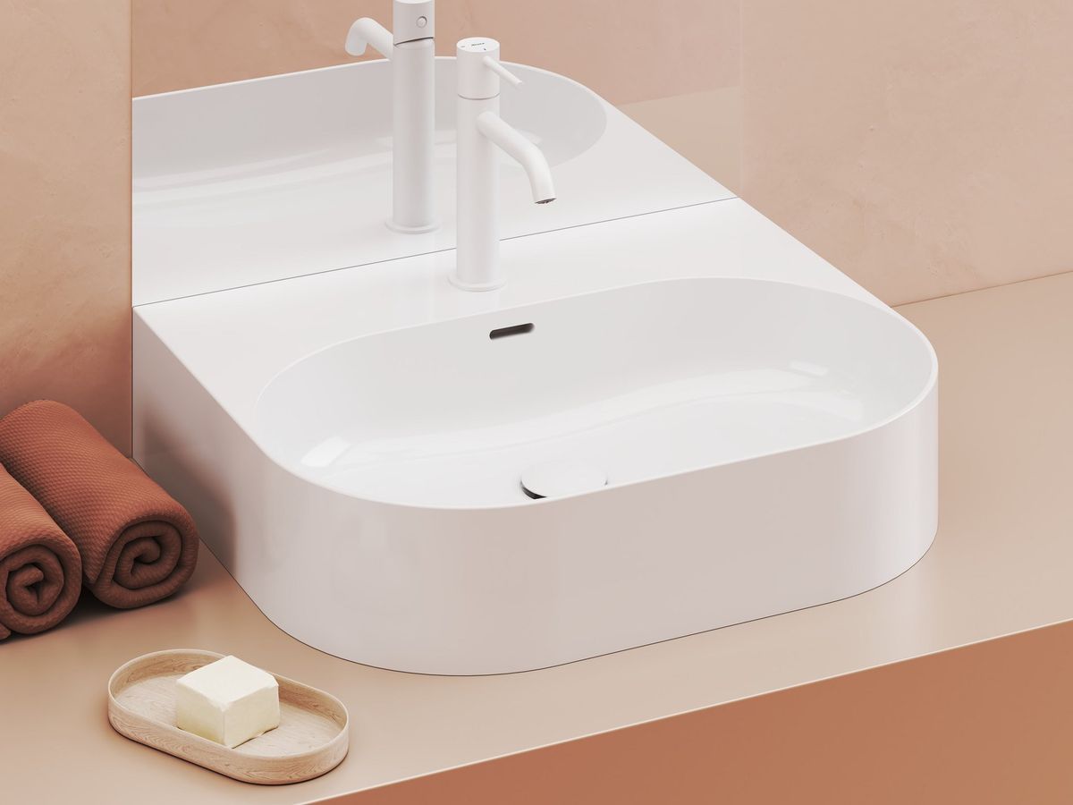 Keraminis praustuvas Ravak Ceramic Slim Wall O 55 N, baltas, XJX01155008