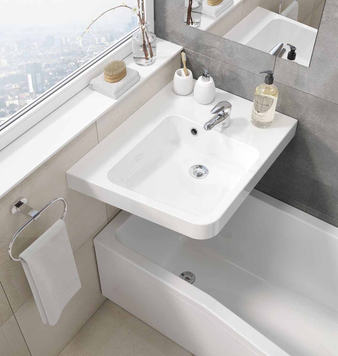 Vonia BE HAPPY II 160x75 L, balta C961000000