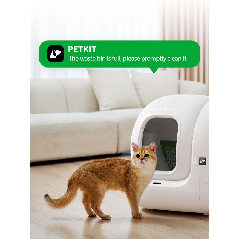 PETKIT automatinė kačių kraiko dėžė | Pura MAX 2 | 480 x 480 x 520 cm | Balta