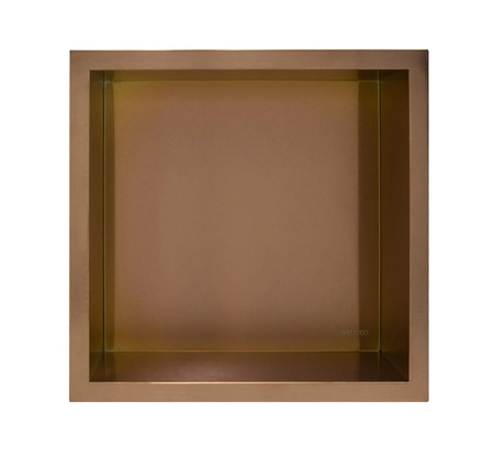 Įleidžiama sieninė lentyna Balneo Wall Box ONE su rėmeliu, vario sp., 30x30x10 cm OB-C02 Įleidžiama sieninė lentyna Balneo Wall Box ONE su rėmeliu, vario sp., 30x30x10 cm OB-C02
