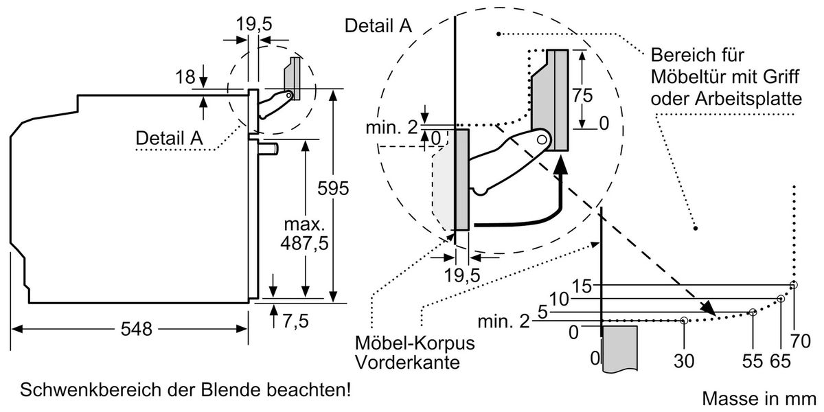 Įmontuojama orkaitė Siemens HR976GMB1