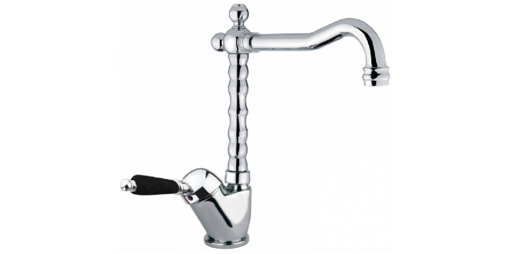 Maišytuvas plautuvei Fiore IMPERIAL BLACK, chromas