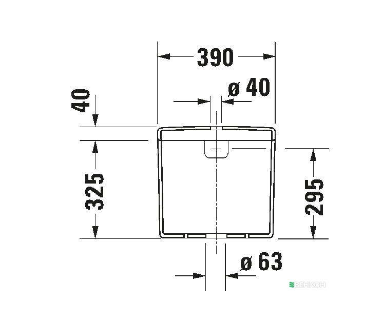 WC bakelis Duravit STARCK 3 0920100005