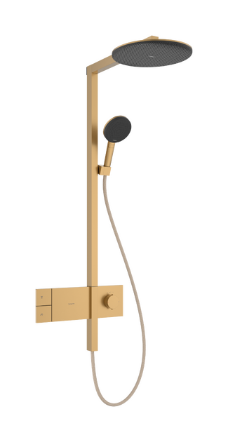 Termostatinė dušo sistema Hansgrohe Raindance Alive S 300 1jet EcoSmart su ShowerSelect Comfort, šlifuota bronza, 24583140 Termostatinė dušo sistema Hansgrohe Raindance Alive S 300 1jet EcoSmart su ShowerSelect Comfort, šlifuota bronza, 24583140