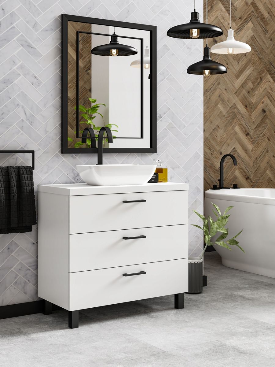 Spintelė ROMA 80cm, baltos sp. 551499 Spintelė ROMA 80cm, baltos sp. 551499