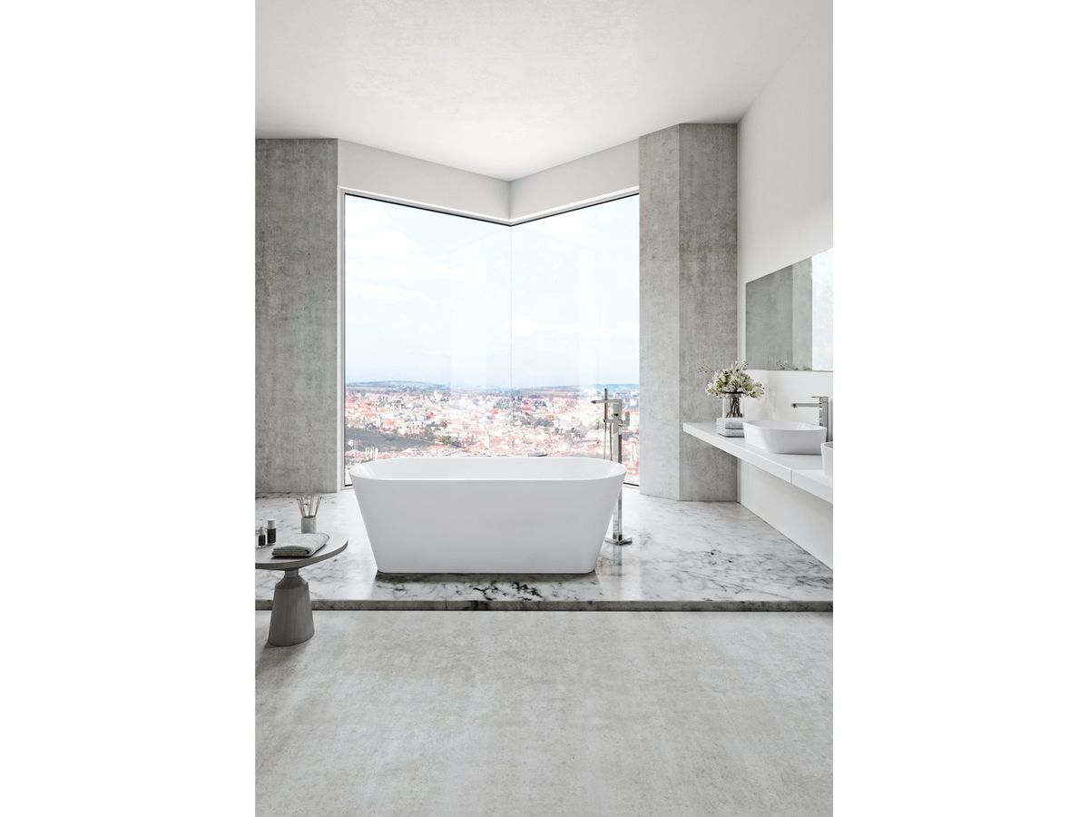 Vonia Solo 1780x800 sniego baltumo laisvai statoma XC00100050
