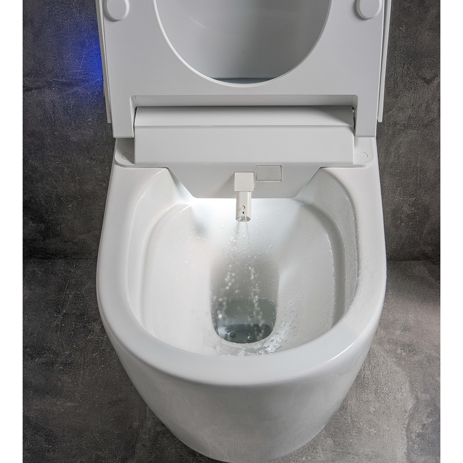 Pakabinamas klozetas JIKA Clean MILA rimless su bidė funkcija, baltas H8215230000001 Pakabinamas klozetas JIKA Clean MILA rimless su bidė funkcija, baltas H8215230000001