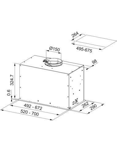 Gartraukis Franke BOX FLUSH EVO FBFE XS A52, nerūdijančio 305.0665.359 Gartraukis Franke BOX FLUSH EVO FBFE XS A52, nerūdijančio 305.0665.359