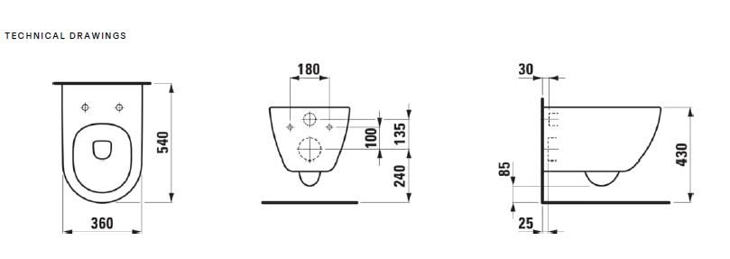 WC puodas pakabinamas su dangčiu Laufen PRO X Rimless Silent Flush 2.0 Pack, baltas, H8668600000001 WC puodas pakabinamas su dangčiu Laufen PRO X Rimless Silent Flush 2.0 Pack, baltas, H8668600000001