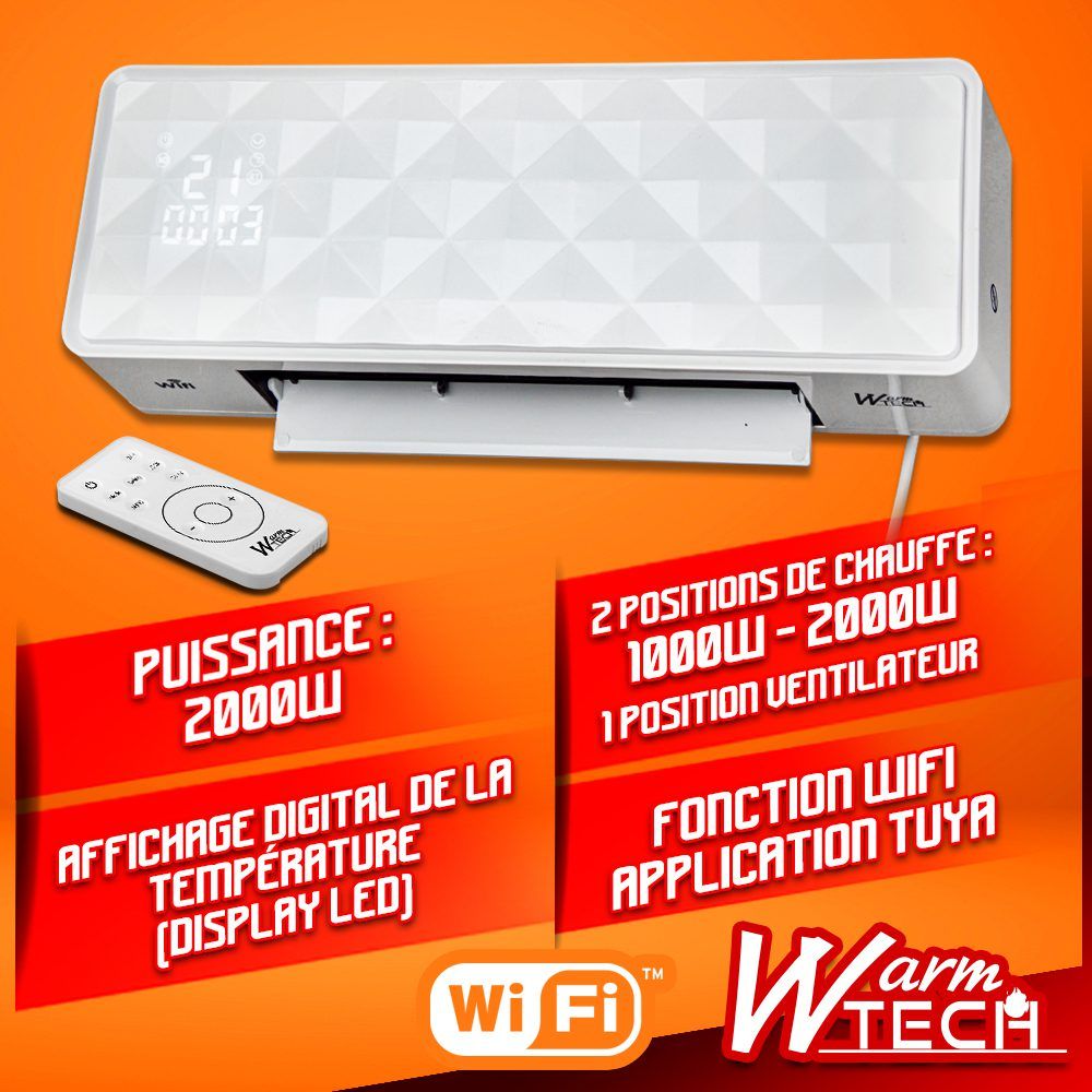 Keraminis sieninis šildytuvas 2000W-WiFi Keraminis sieninis šildytuvas 2000W-WiFi