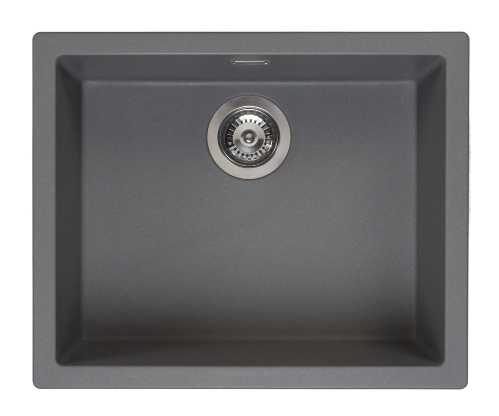 Granitinė plautuvė Reginox Amsterdam 50 Grey Silvery, 56x46 cm, pilka, R30851