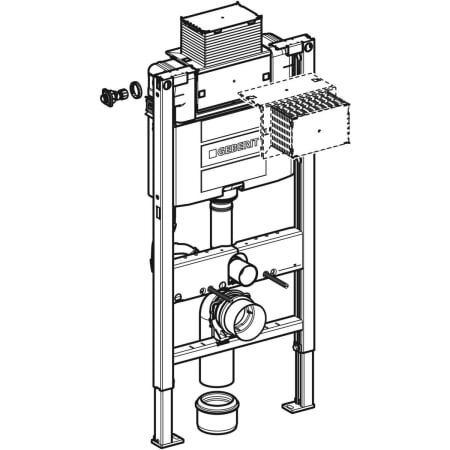 Potinkinis rėmas unitazui Geberit Duofix