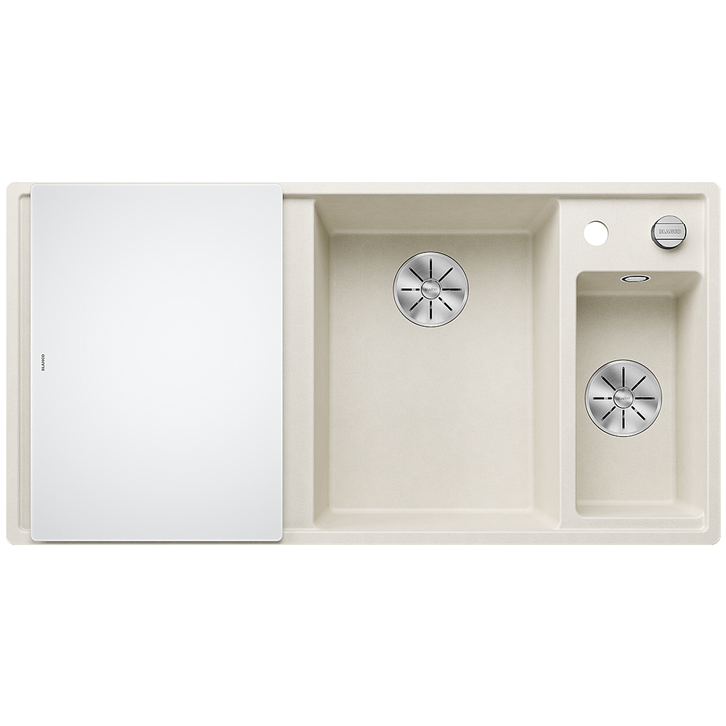 Silgranitinė plautuvė BLANCO AXIA III 6 S RE SILG Balta Z.GL InFino M.AF