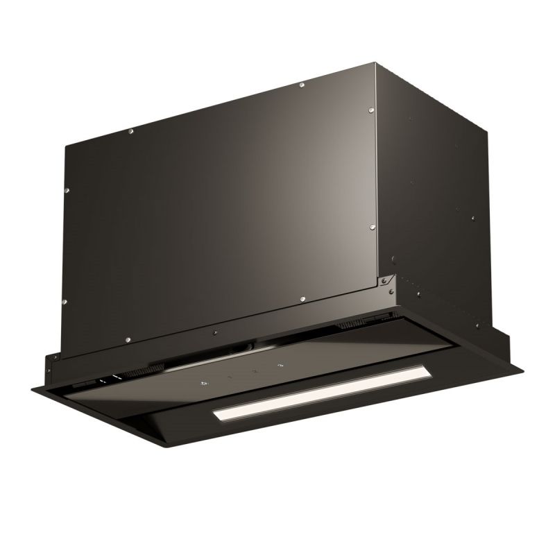 Įmontuojamas 52 cm pločio gartraukis Schlosser HPR 52 TCBL / GLASS, juodas Įmontuojamas 52 cm pločio gartraukis Schlosser HPR 52 TCBL / GLASS, juodas